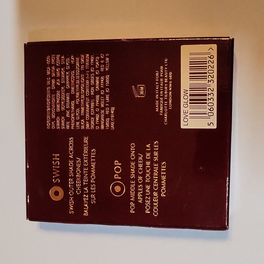 Charlotte Tilbury Cheek To Chic Swish & Pop Blusher: Love Glow, .28oz, NIB - Picture 6 of 9